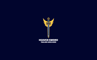 Heaven Sword Simple Mascot Logo
