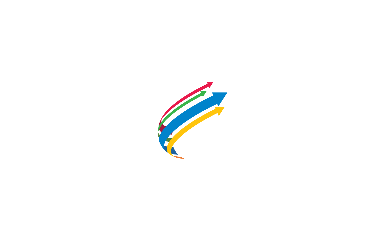Illustrazione della tecnologia globale logo vettoriale design piatto