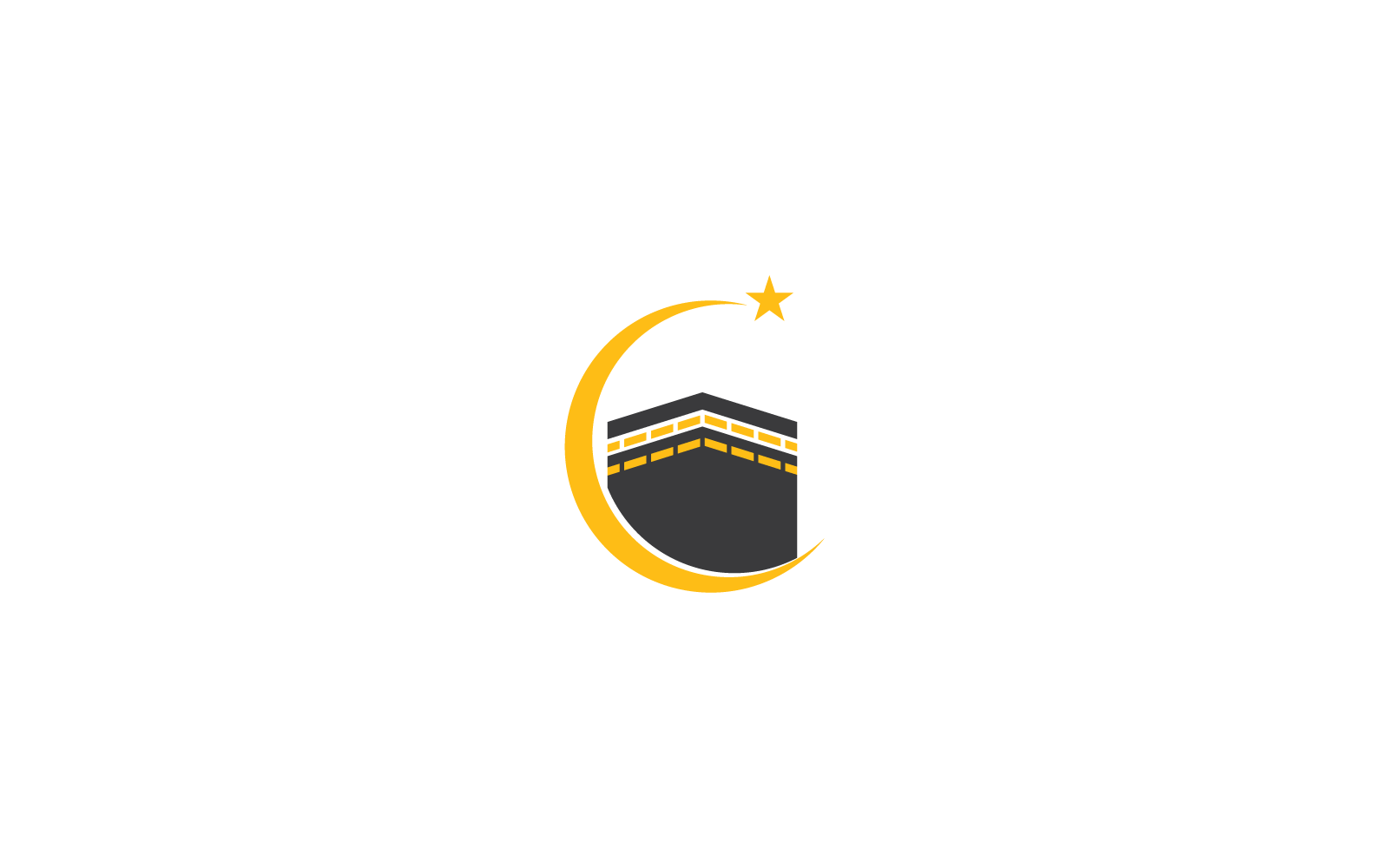 kaaba logo illustration icon vector design