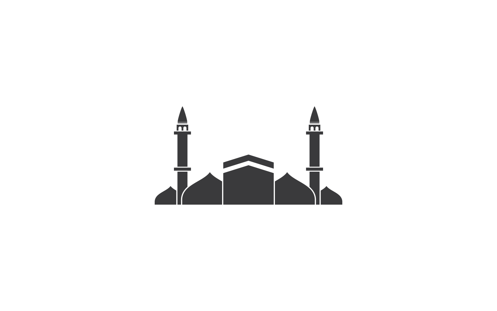 kaaba logo illustration template vector design