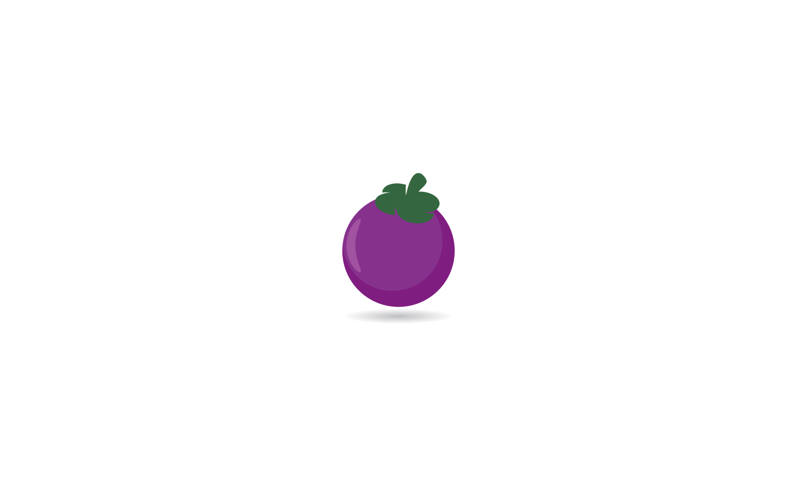 Mangosteen logo illustration vector design