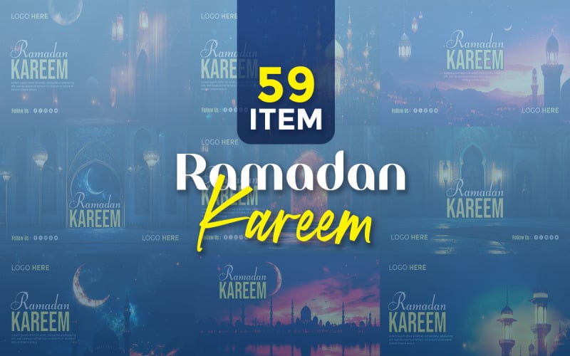 Ramadan Kareem Social Media Banner Template Corporate Identity