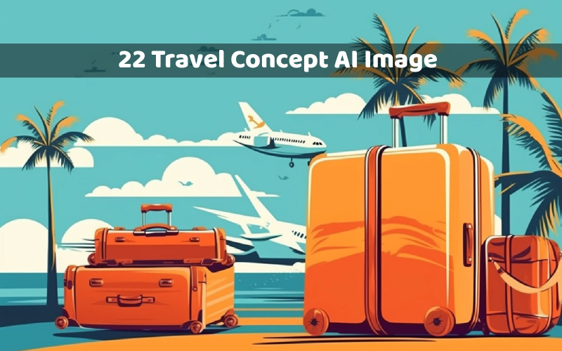 Travel Concept Illustration AI Image