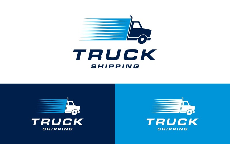 Truck Cargo Logistics Delivery Logo Logo Template