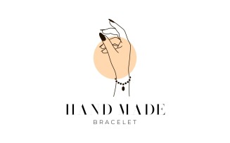 Beauty Hand Bracelet Jewelry Logo