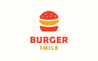 Burger Smile Fast Food Logo