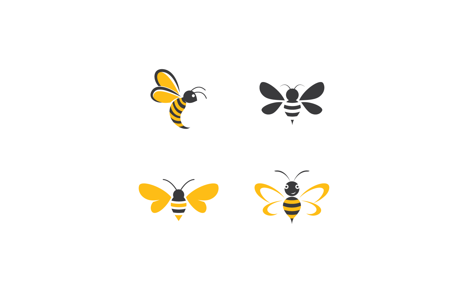 Arı Logo vektör tasarım şablonu #472438 - TemplateMonster