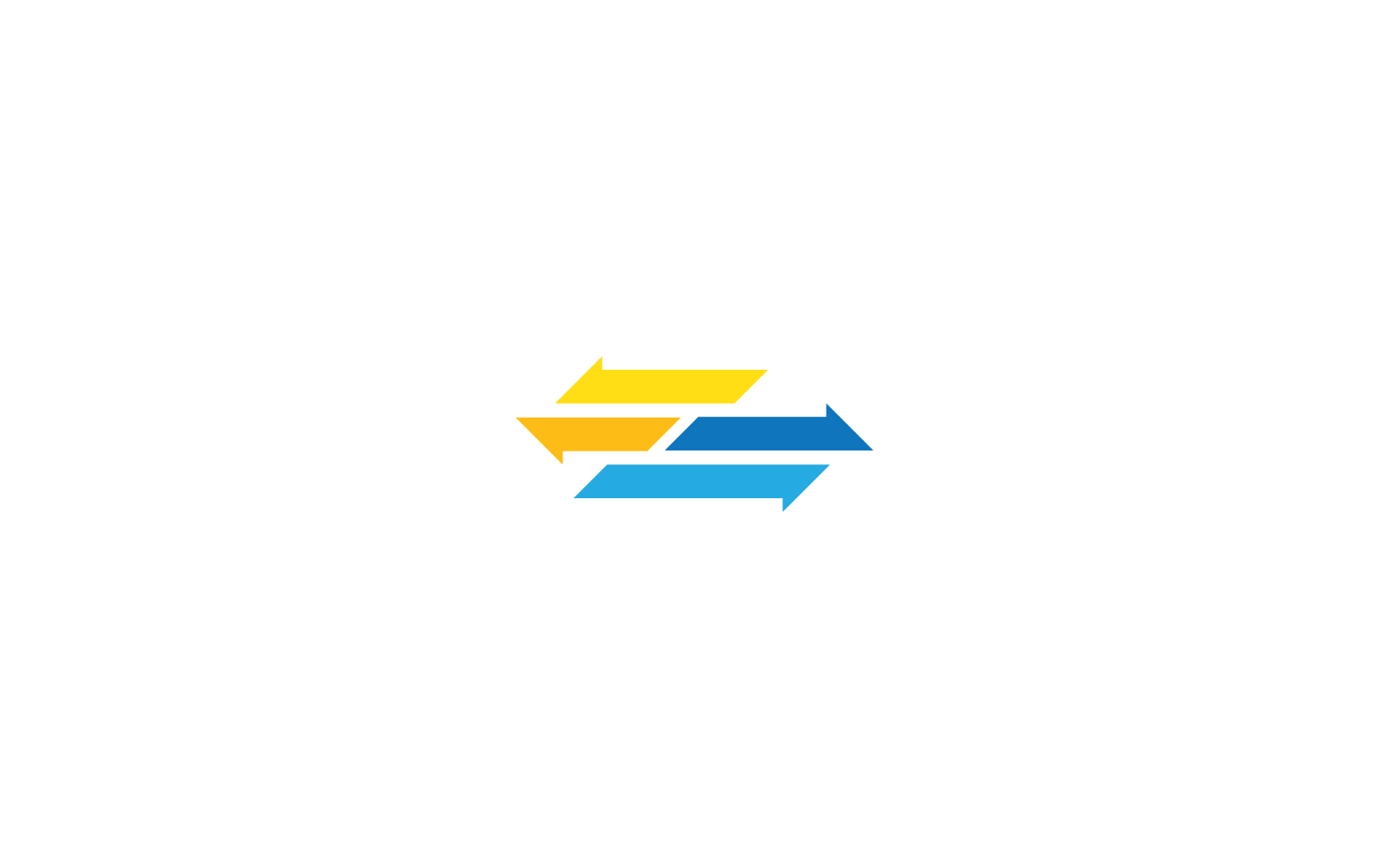 Arrow logo illustration icon flat design vector template