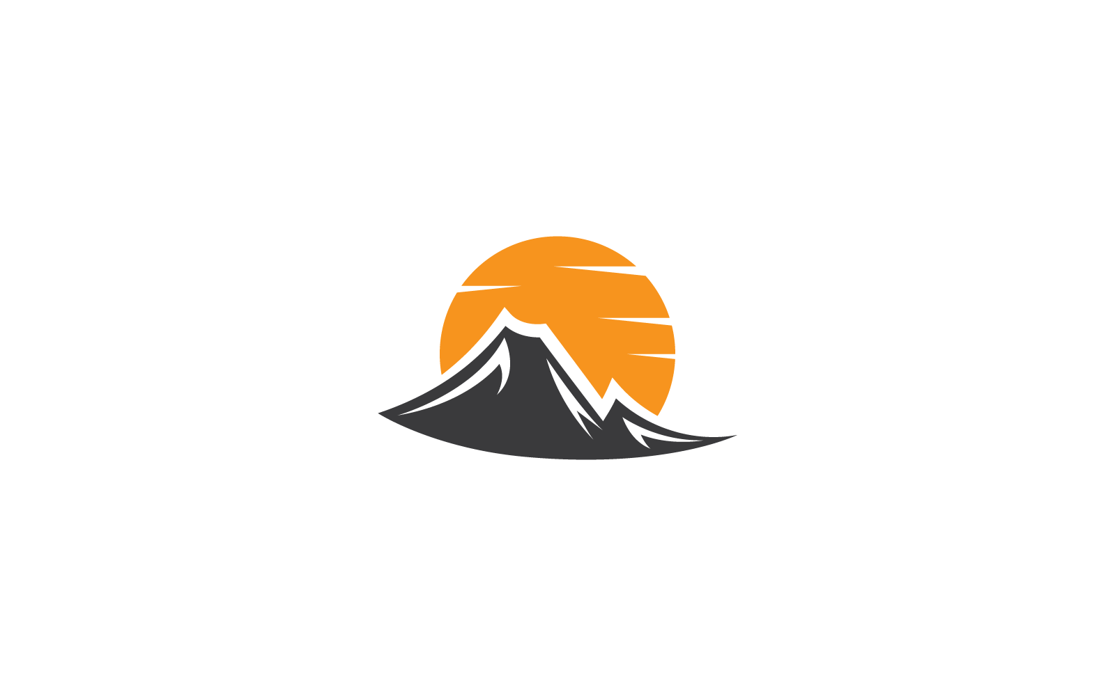 Berglogo-pictogram Bedrijfssjabloon Vector