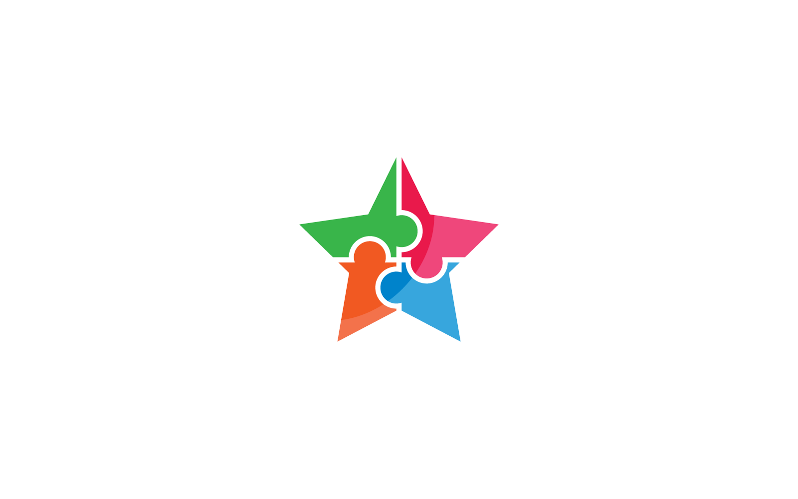 Community, network and social illustration icon logo template