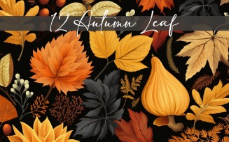 Creative autumn leaf illustration