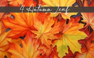Creative Orange Autumn Leaf Illustration