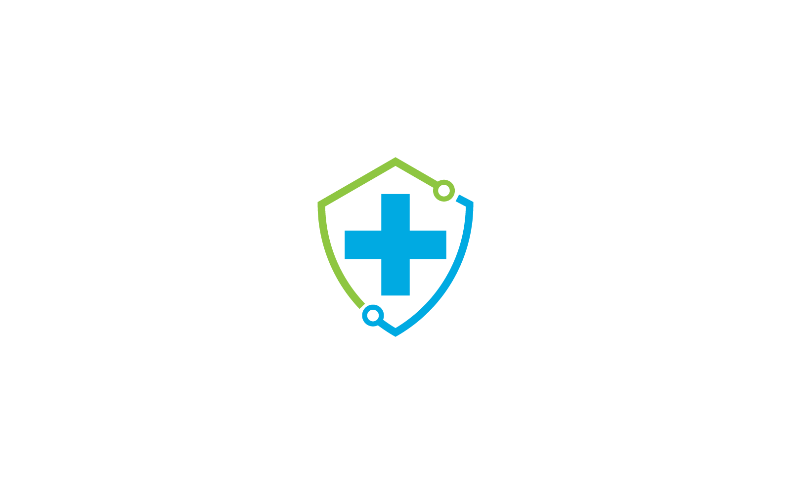 Cross Medical Logo-Vorlage, Vektorillustration