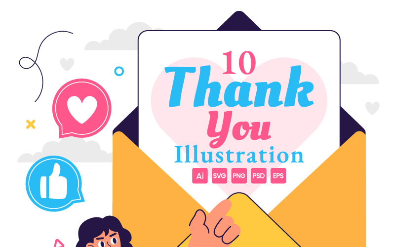 10 Thank You Illustration