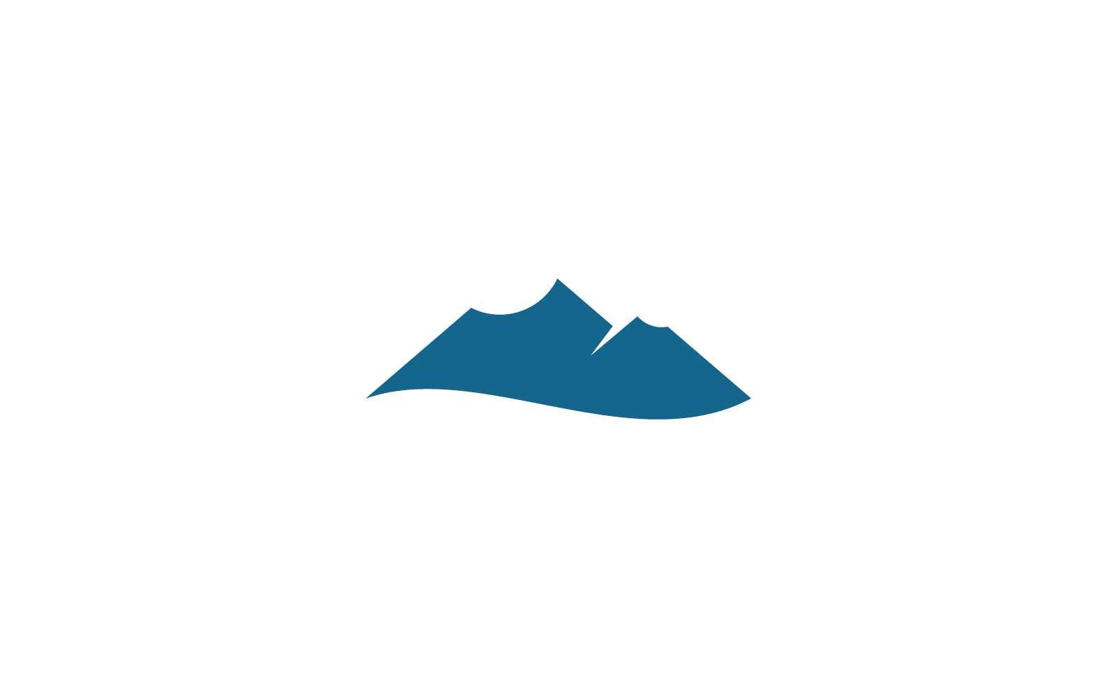 Modello vettoriale aziendale del logo della montagna