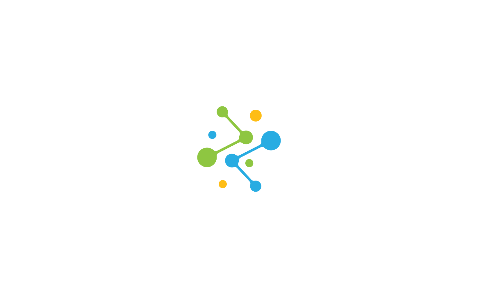 Molecule logo design icon vector template