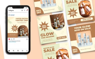 Skincare Sale Instagram Post Template