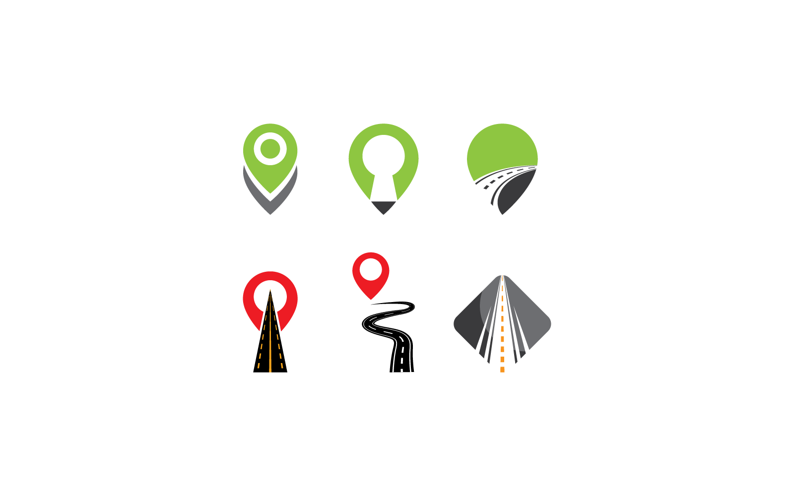 Way symbol illustration icon vector flat design