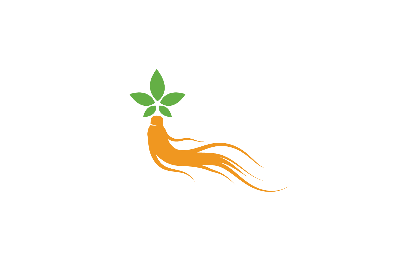 Ginseng logo illustration template icon