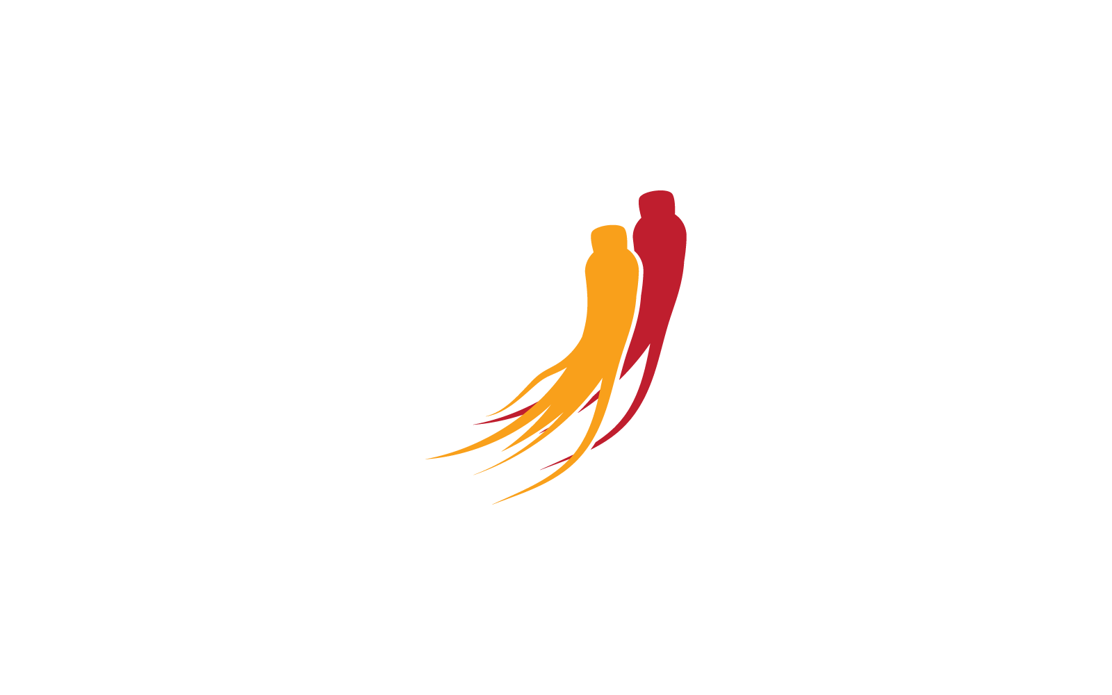 Ginseng logo illustration vector template design