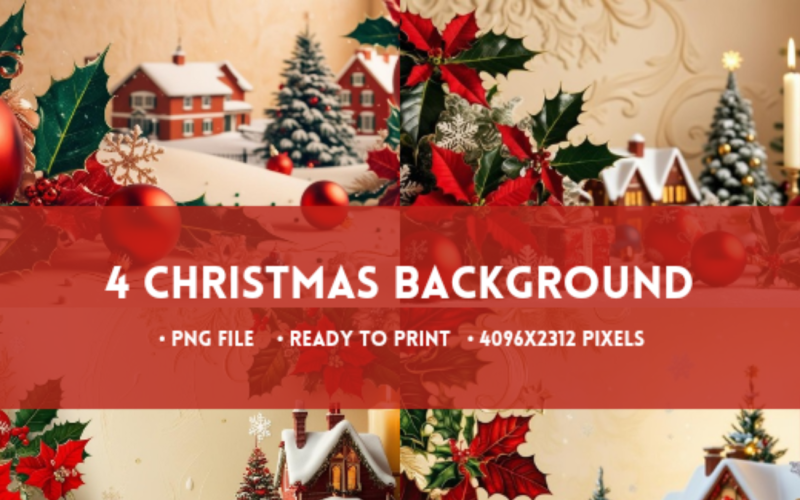 4 Modern Christmas Background