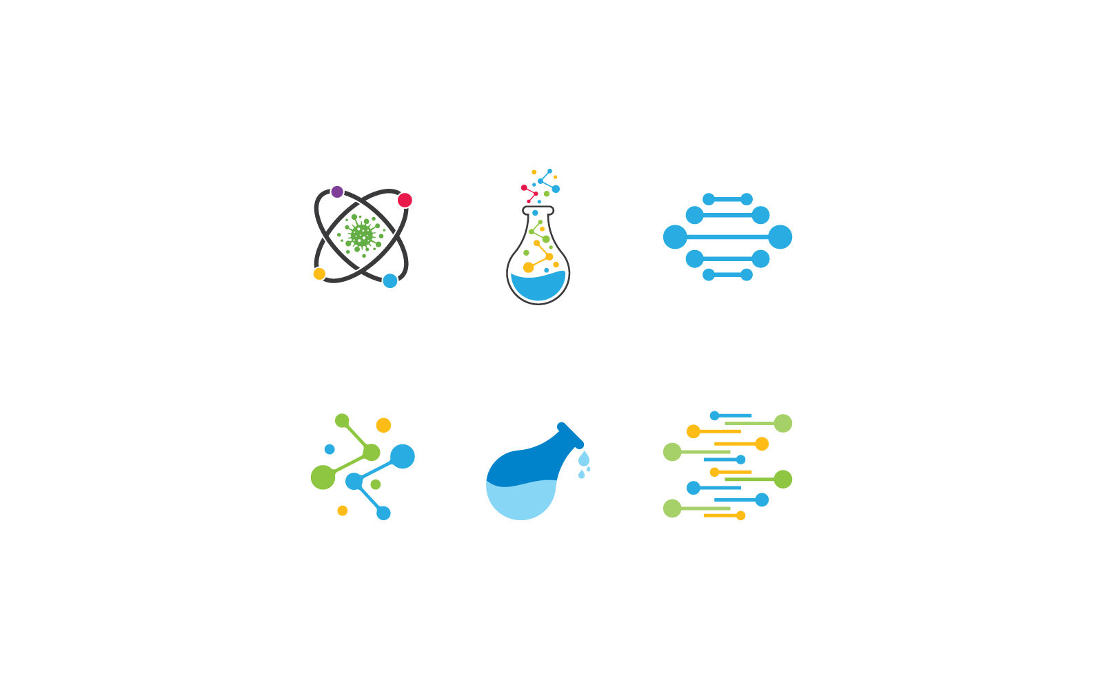 Labor-Logo, flaches Design, Vektorsymbol-Vorlage