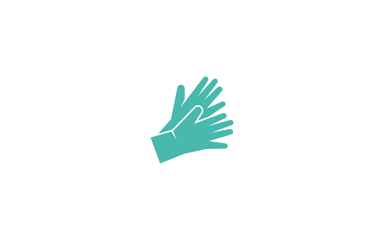 Medical safety gloves icon vector flat design