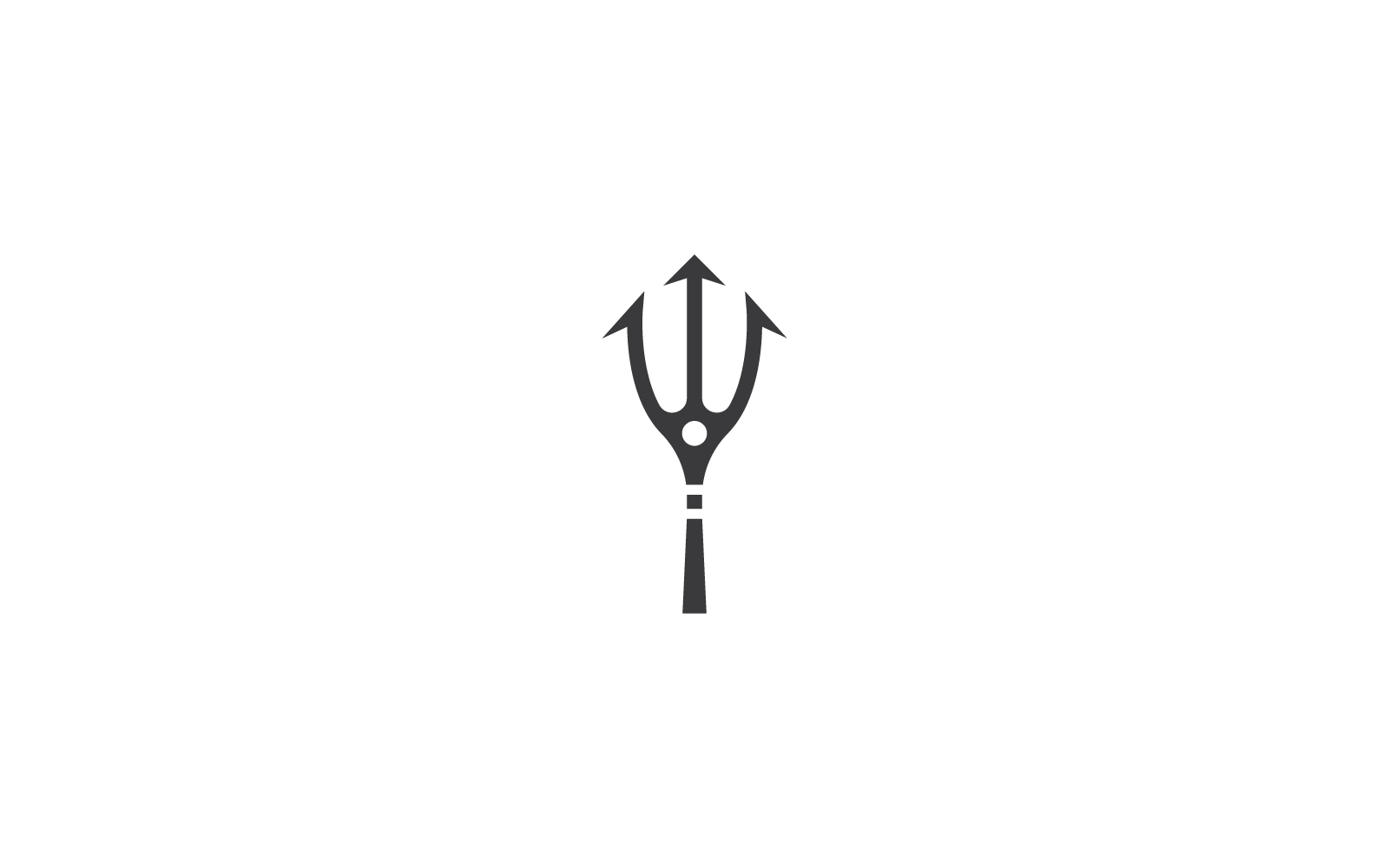 Trident icon Template vector design