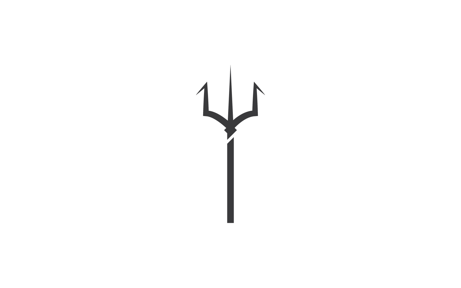 Trident Logo vector icoon sjabloon