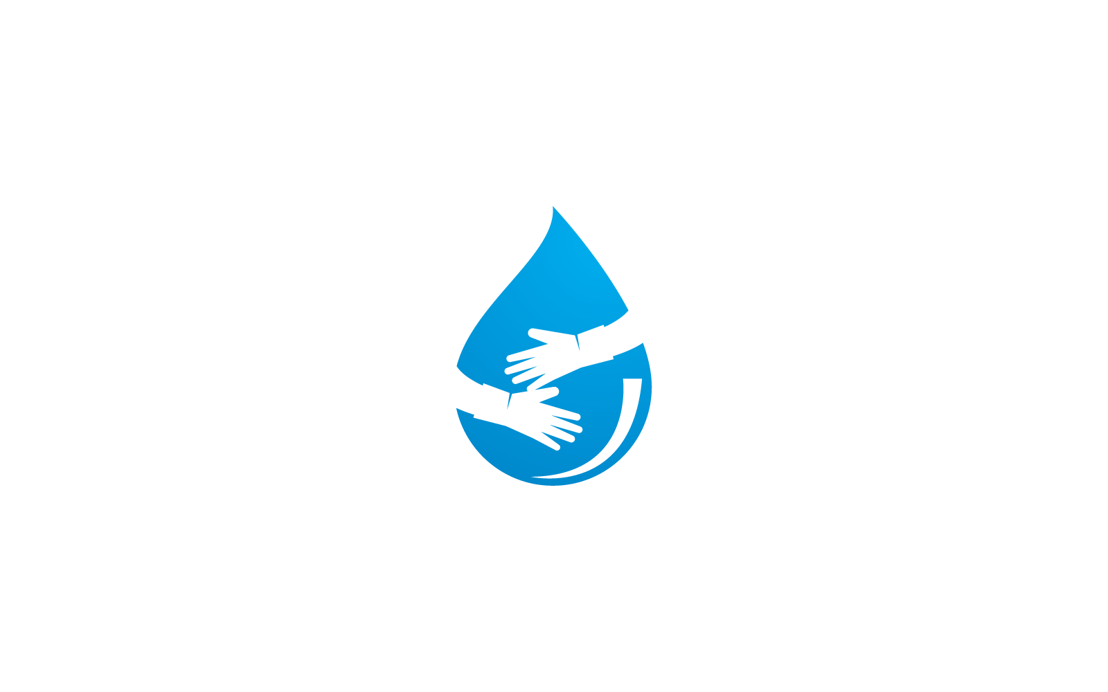 Vorlage für Wasserpflege-Logo, Vektorillustration