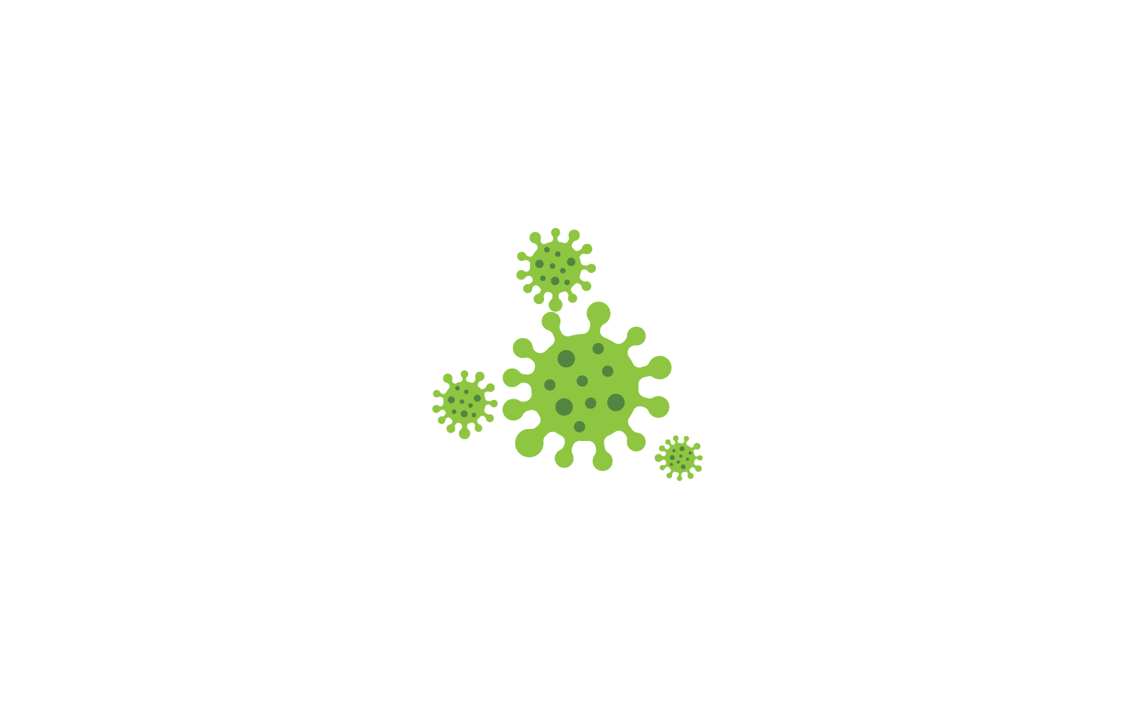 Bacterial virus illustration flat design template