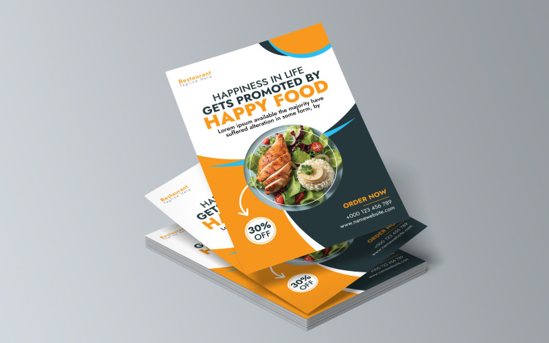 Create a Food Delivery Flyer and Poster Template Corporate Identity
