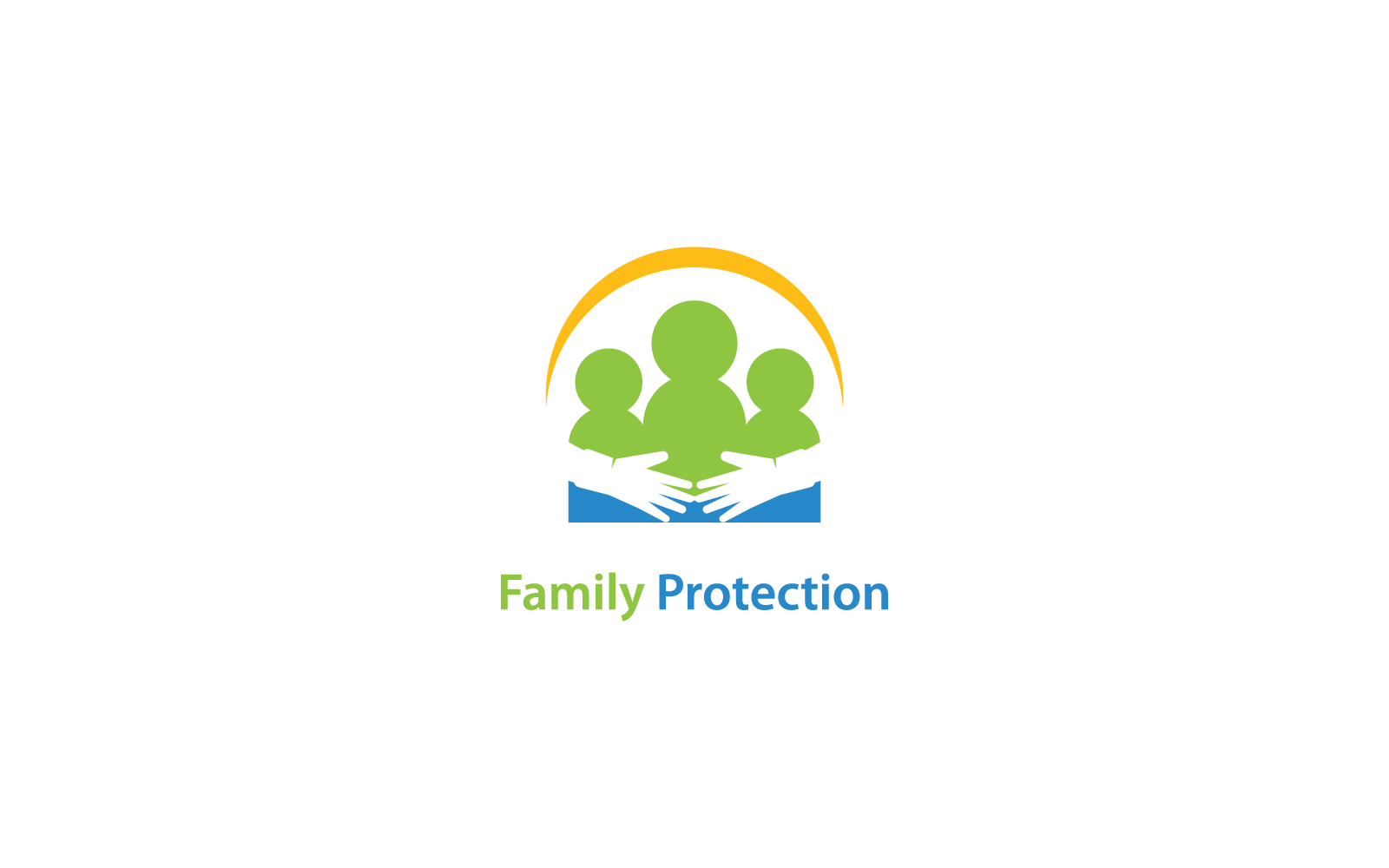 family care logo design vector icon