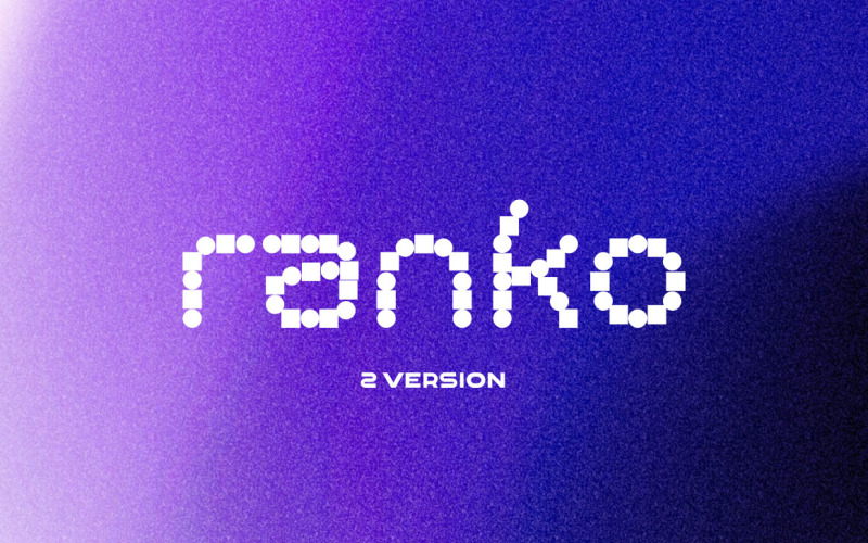 ROINERT ONE ROUND SQ tech pixel Font