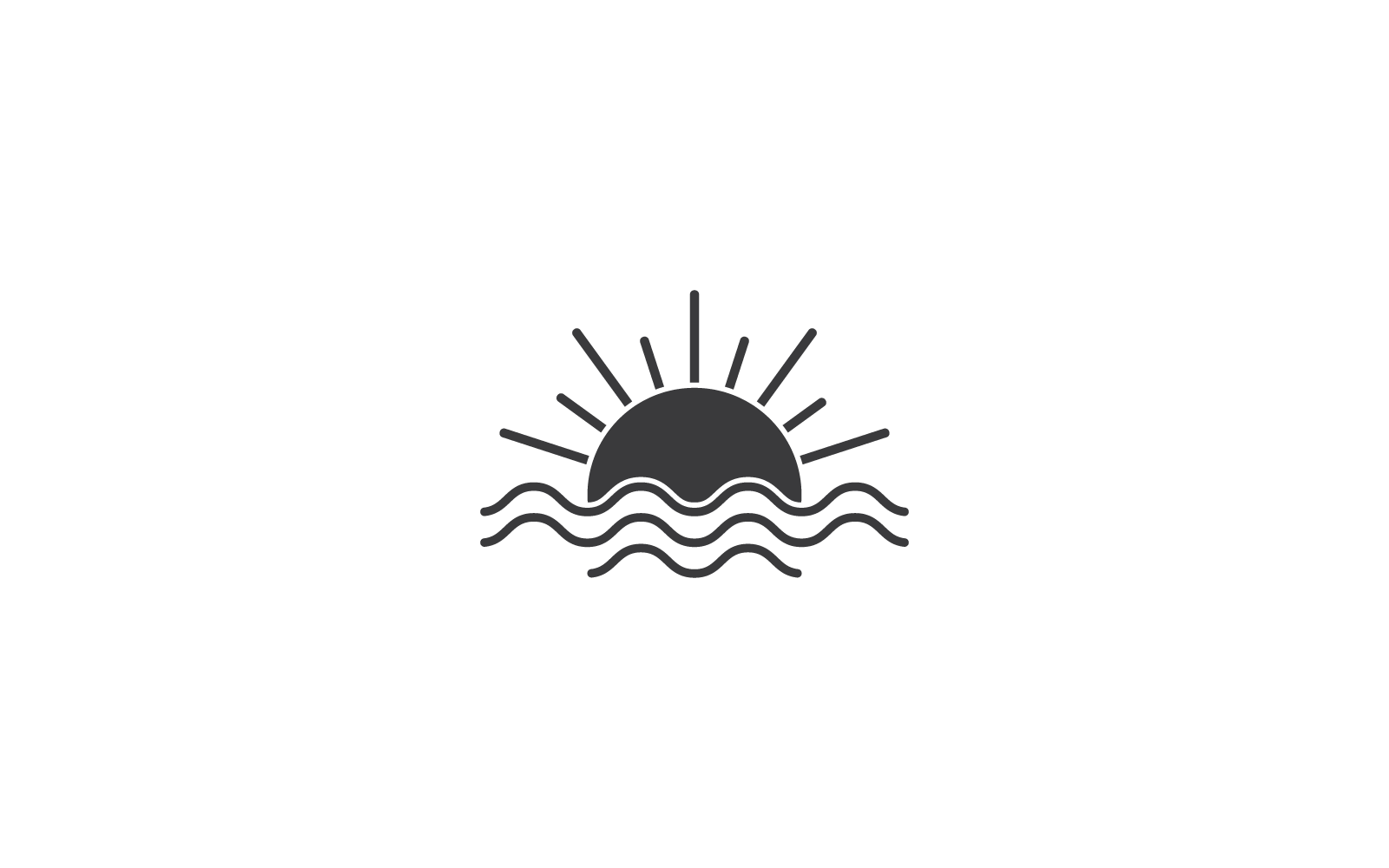 Summer sun design illustration vector template Logo Template