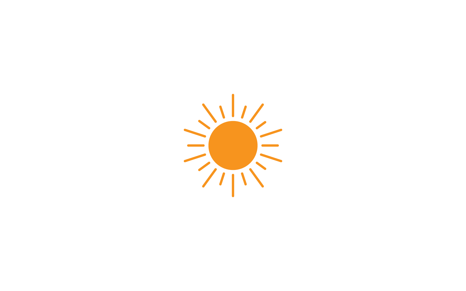 Summer sun design logo icon vector template