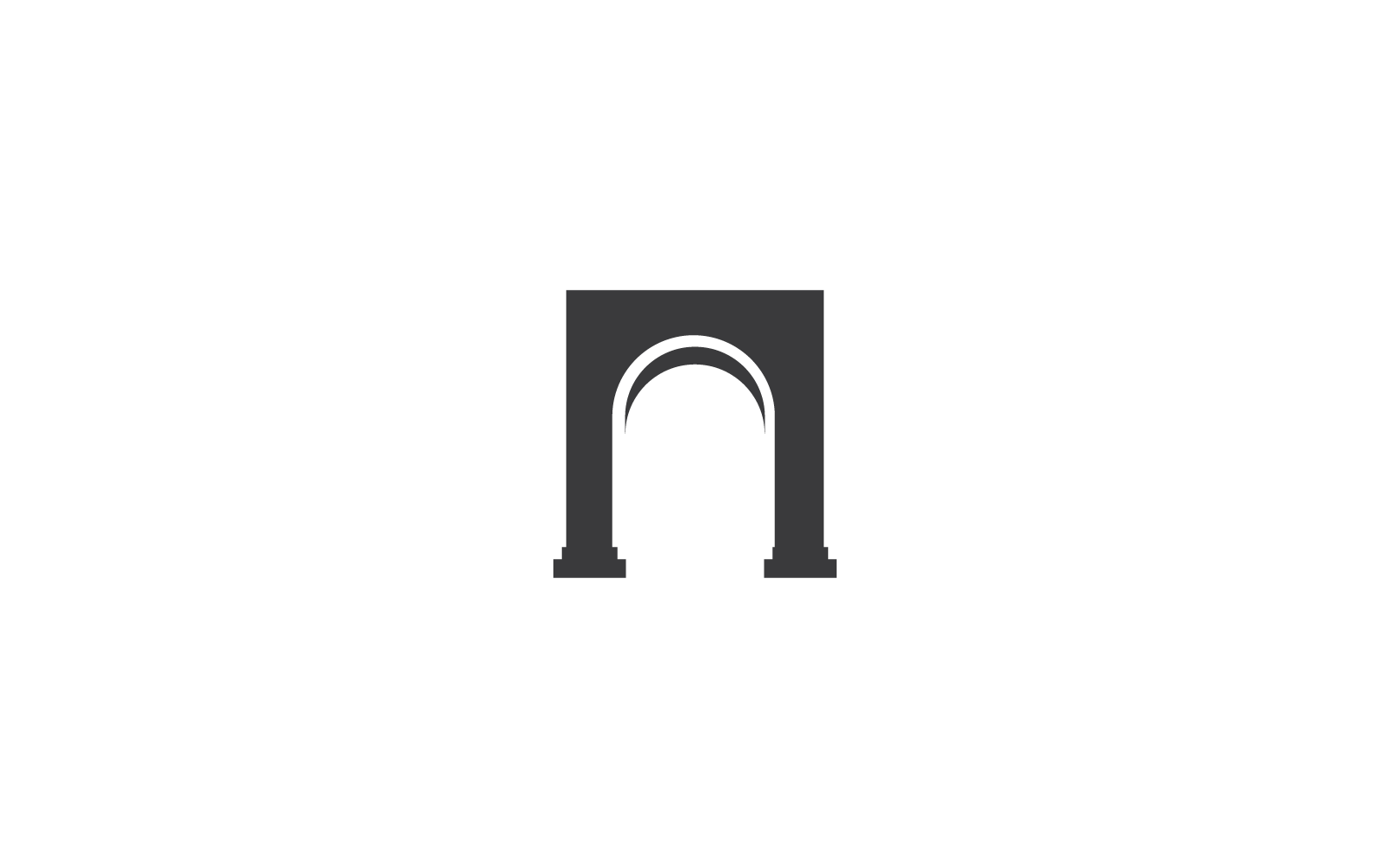 Tor-Illustration, Vektor-flaches Design-Symbol