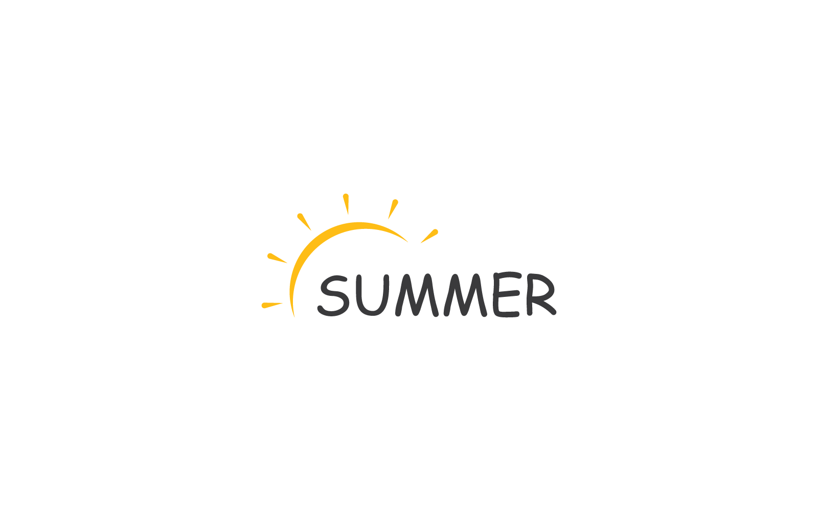 Zomerzon logo vector icoon sjabloon