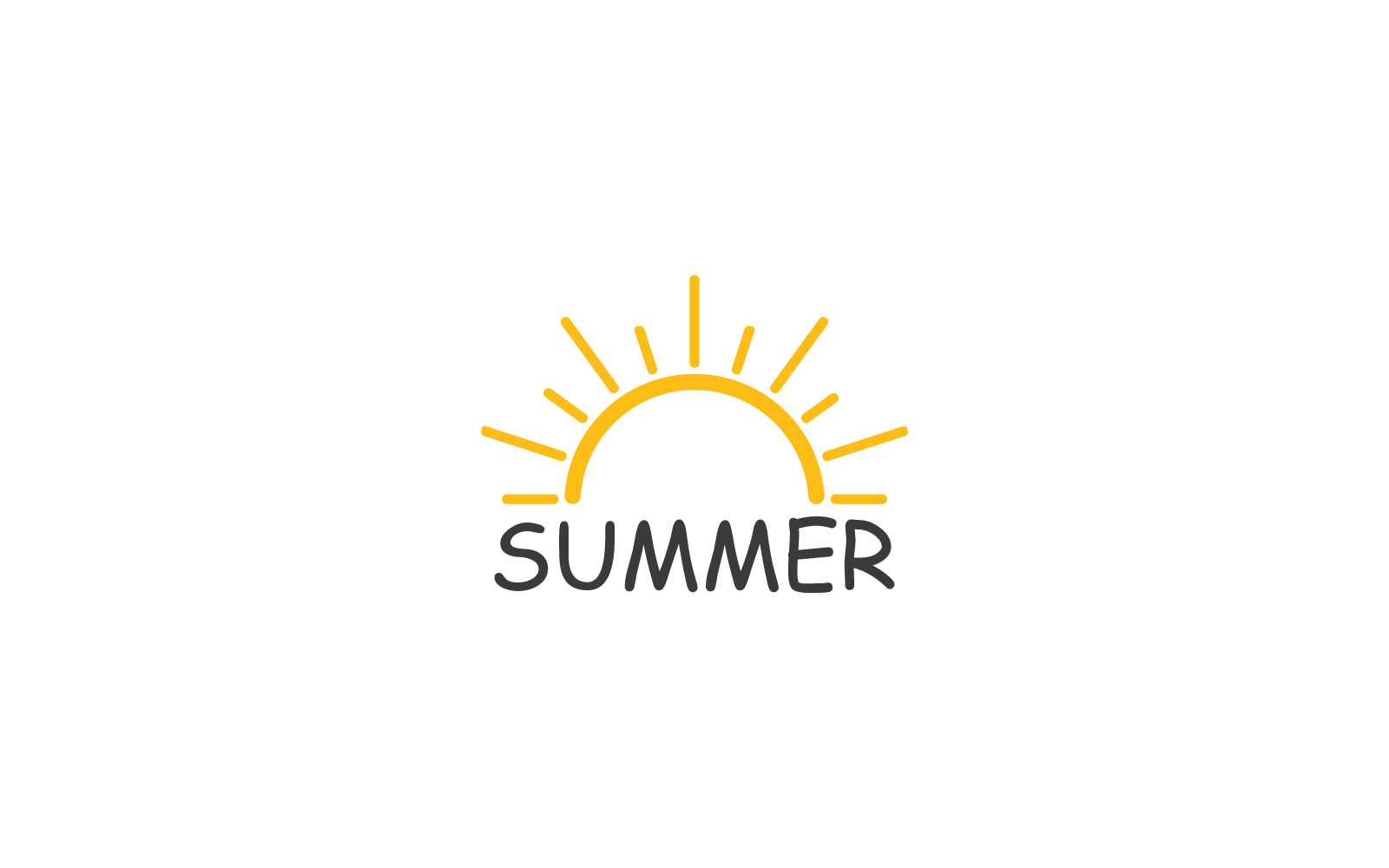 Zomerzon pictogram illustratie vector logo sjabloon
