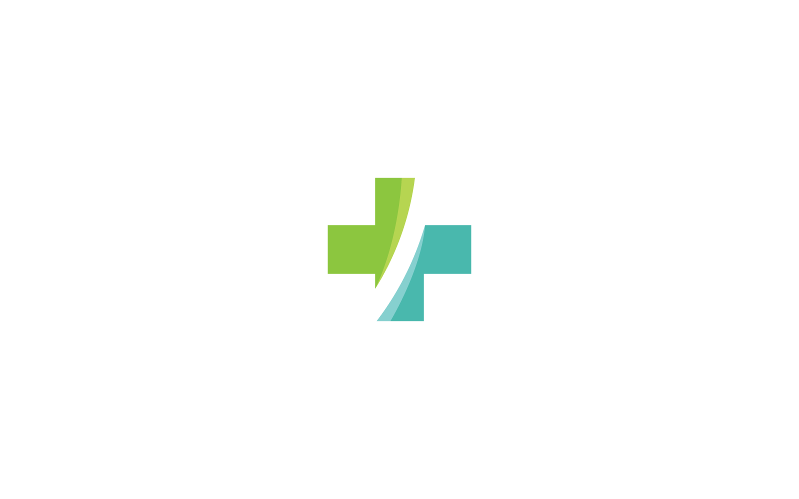 Cross Medical flat design icon template