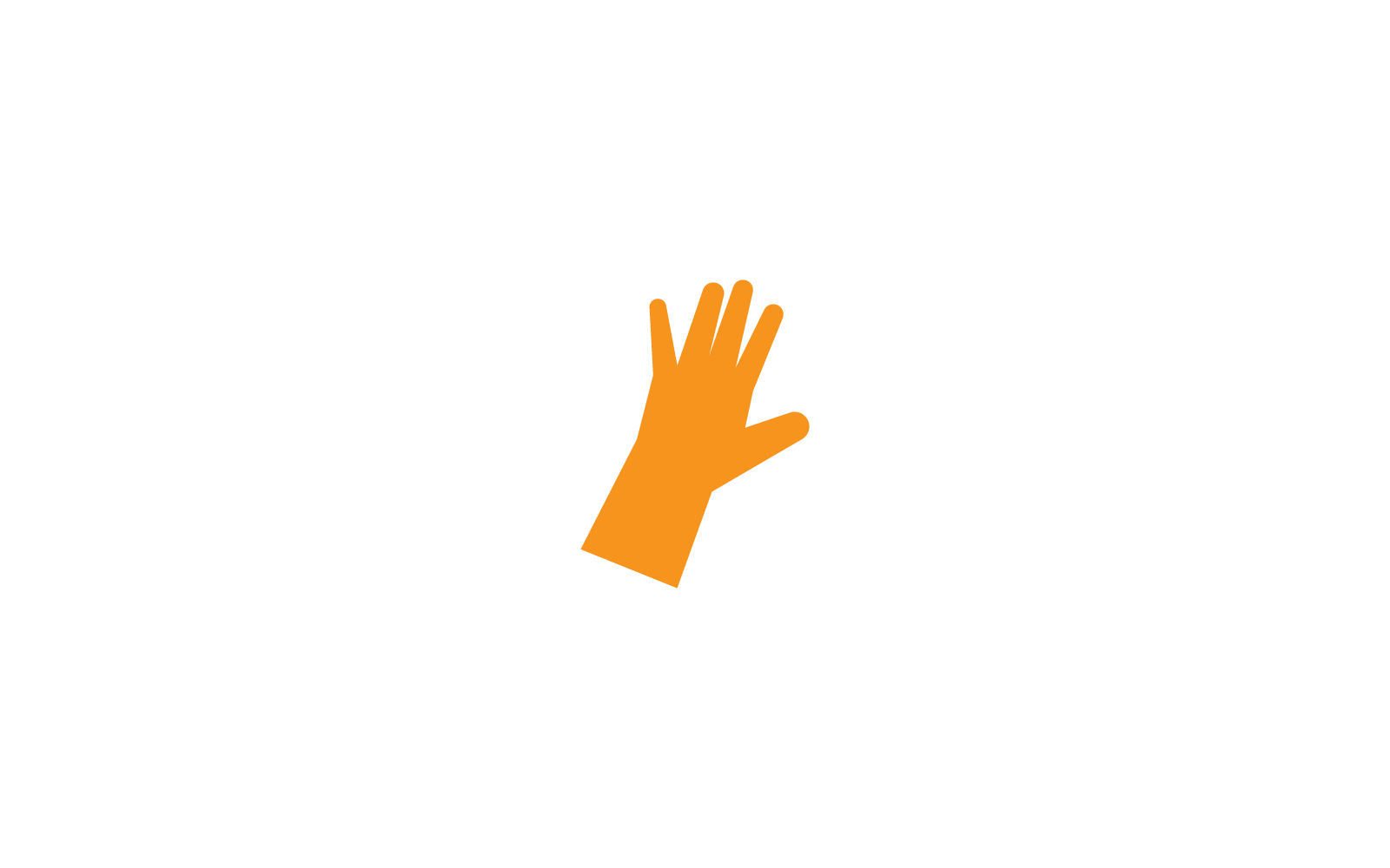 Medical safety gloves icon vector template illustration