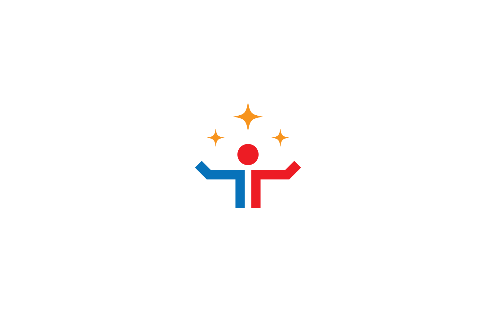 modèle vectoriel de logo de personnes qui réussissent