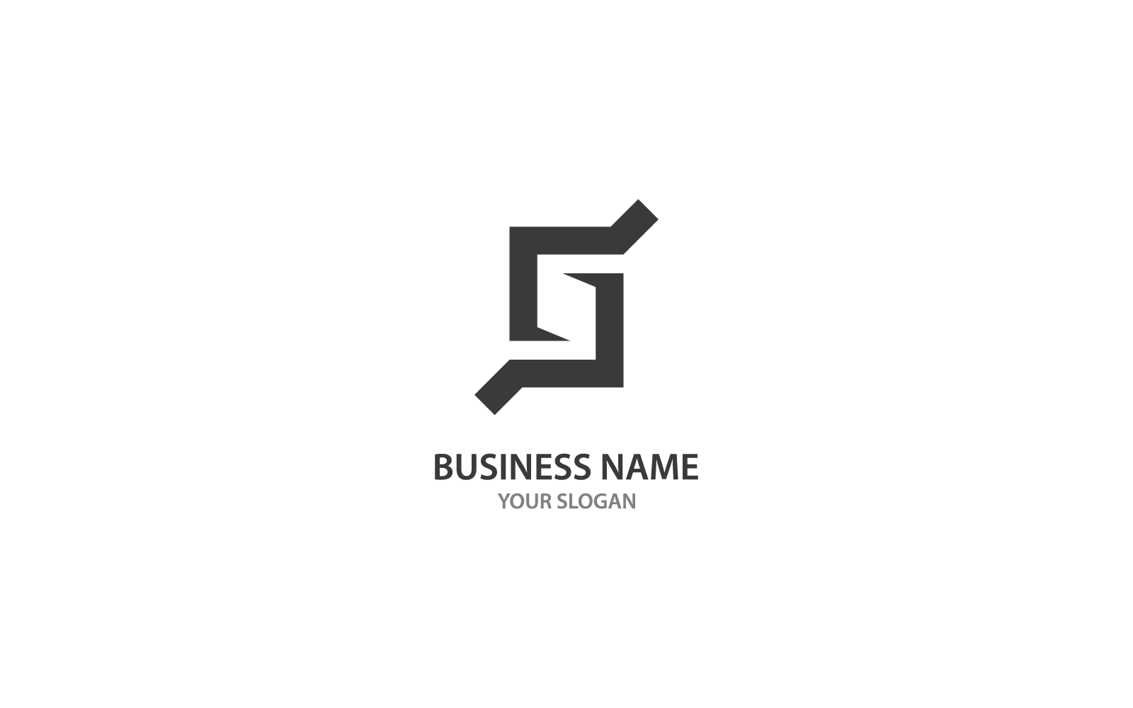 Projekt logo wektorowego litery S firmy