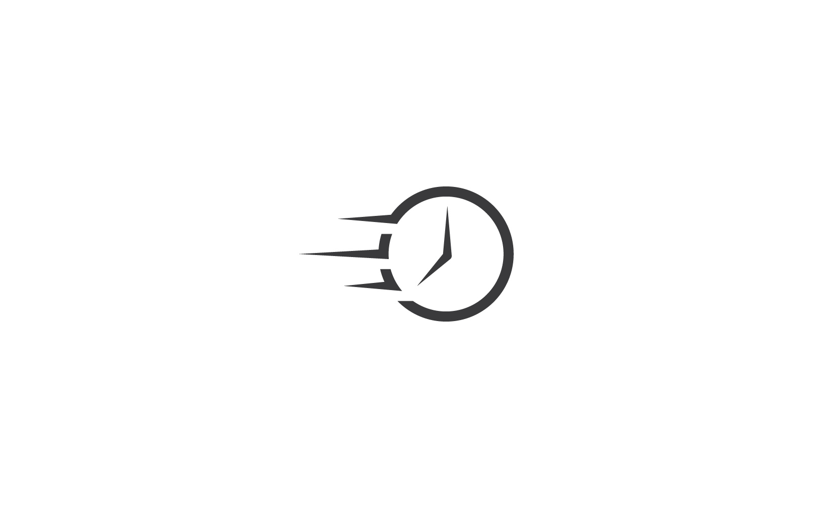 Snabb tid logotyp design illustration ikon vektor