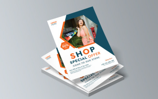 Template Design For a Special Sales Print Poster