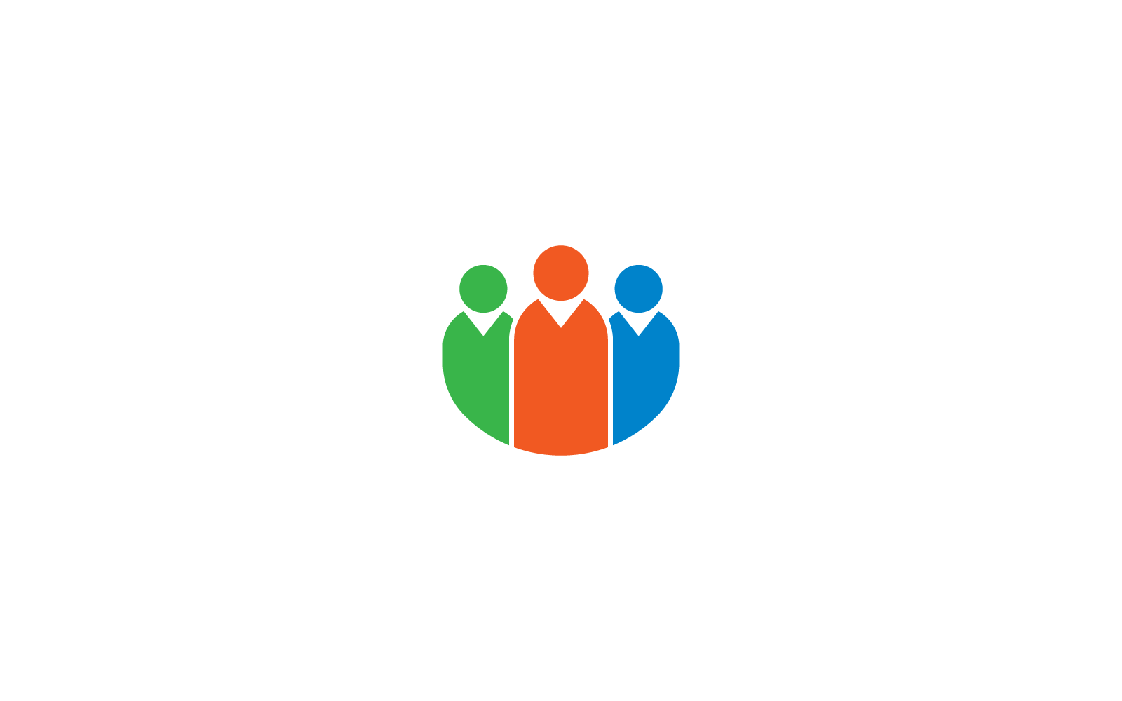 Werknemerslogo vector ontwerp icoon sjabloon