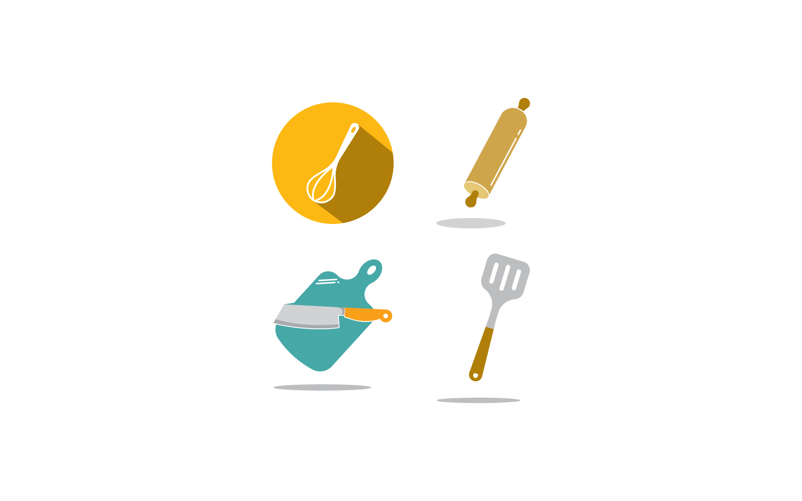 Cooking tools design vector template