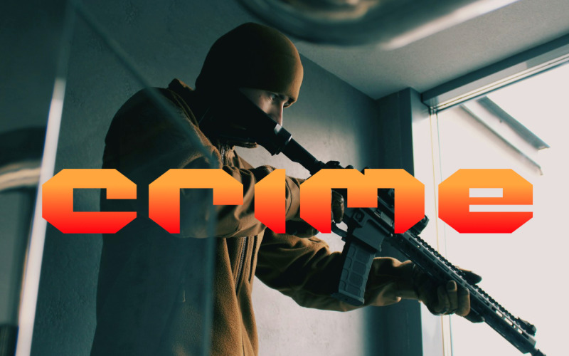 FF RAIN BLOCK crime game font Font