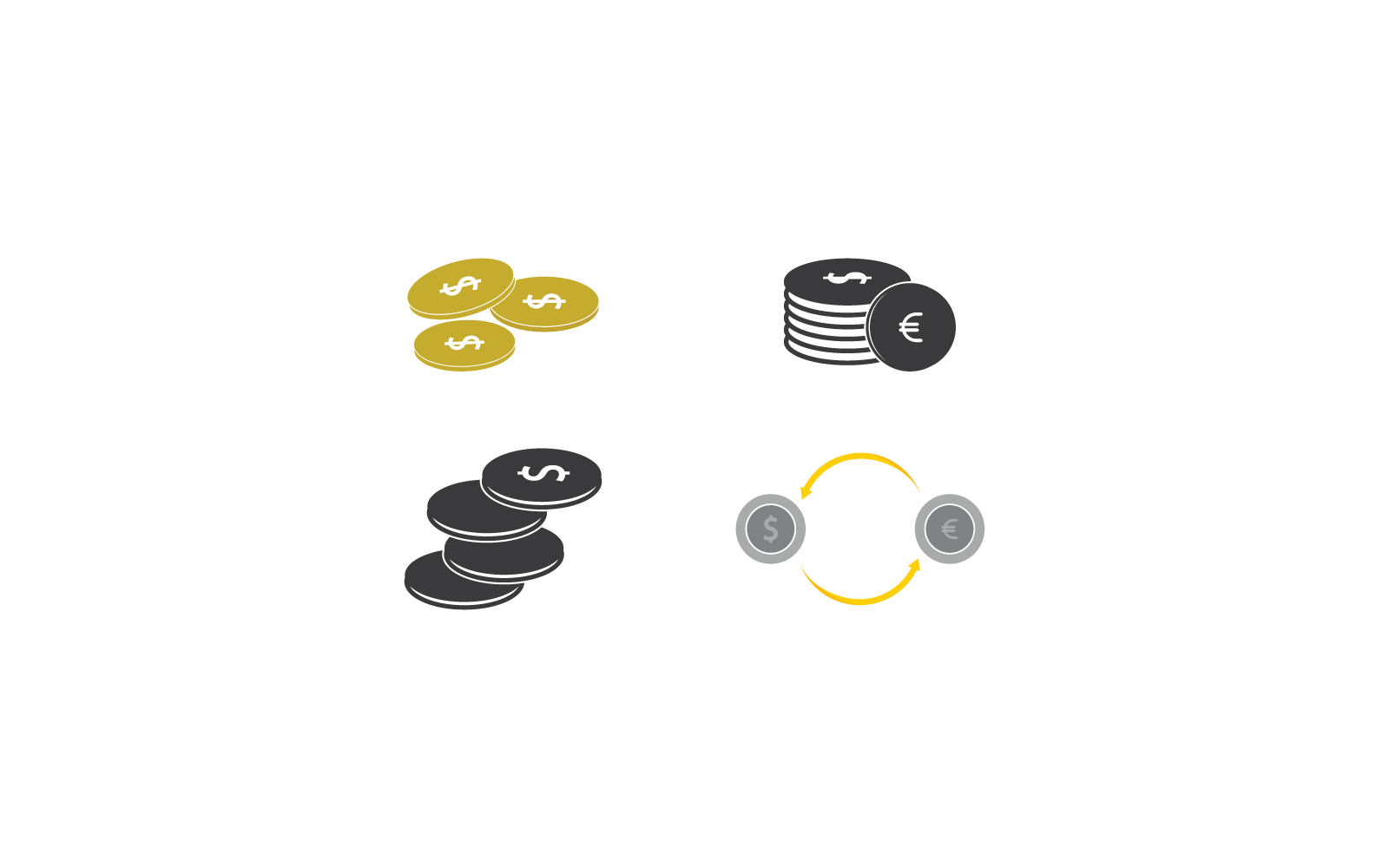 Geld illustratie icoon vector sjabloon