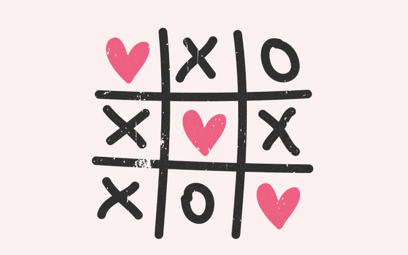 Valentine Png, Valentine Shirt Png, XOXO Png, Tic Tac Toe Png, Love Png, Heart Png, Digital Illustration